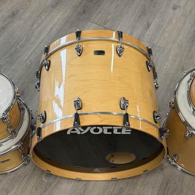 Ayotte 1999 Custom Shell Kit Acoustic Drum - Natural Blonde Gloss, Used image 4