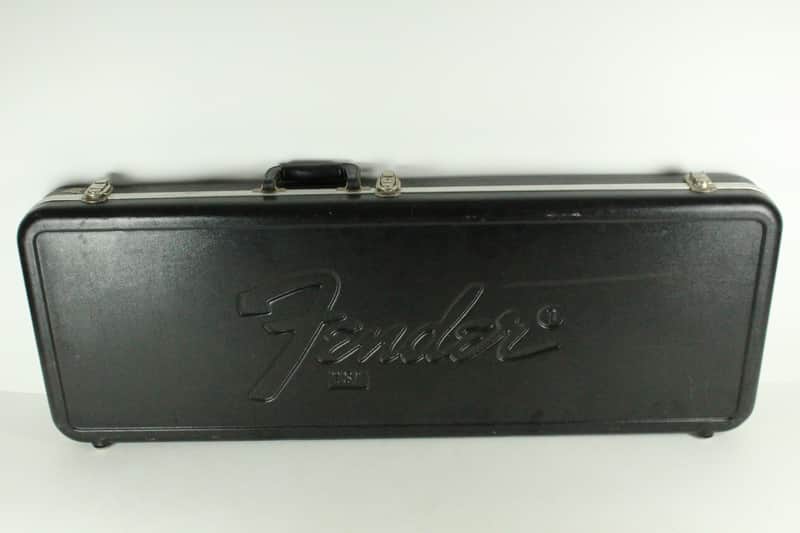 1978 Vintage Fender Stratocaster Telecaster Molded Plastic Guitar Black CASE USA 1970s image 1