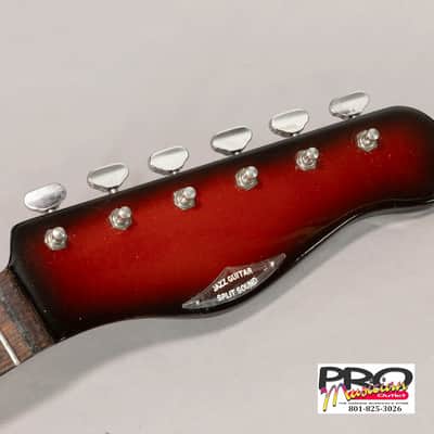 Burns-Baldwin Split Sound Jazz-neck with Van Ghent tuners 1966 - Red Sunburst image 2