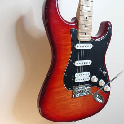 Fender Player Stratocaster Plus Top with Maple Fretboard - Aged Cherry Burst image 9