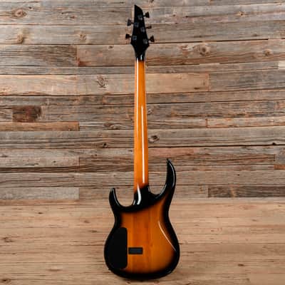 Carvin LB75 5 String Fretless Bass Sunburst image 5