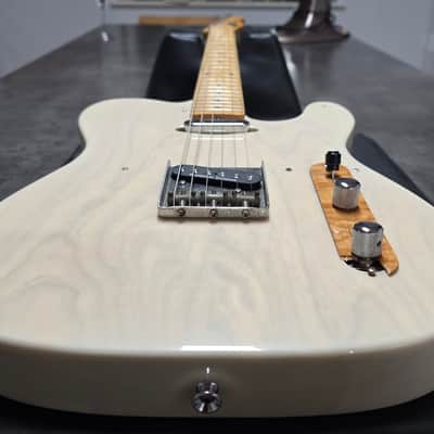 ESP Vintage Telecaster 80s Ash Body White Blonde MJ Japan MIJ 1980's Tele Fender Headstock 400 series TE Guitar image 1