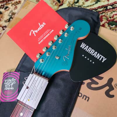 *NEW IN BOX* 2023 Fender Japan FSR Hybrid II Jazzmaster Satin Ocean Turquoise Metallic with Matching Headstock, MIJ JD23 image 3