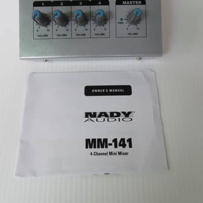 Nady MM-141 4-Channel Mini Mixer 2010s - Silver - Preowned image 1