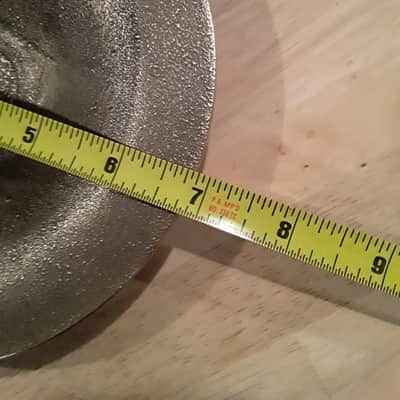 (Very Rare) Vintage Ufip Flat Edge Ice Bell Cymbal with Natural Patina - Very Well Made image 6