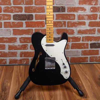 Fender Custom Shop W25 Limited Edition 50’s Thinline Telecaster Journeyman Relic Aged Black 2026 w/OHSC image 4