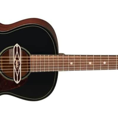 Gretsch Jim Dandy Series DELTOLUXE Concert Acoustic Guitar, Black TOP image 5