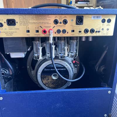 1992 Marshall 6101 30th Anniversary 100 Watt Tube Combo Dark Blue image 8