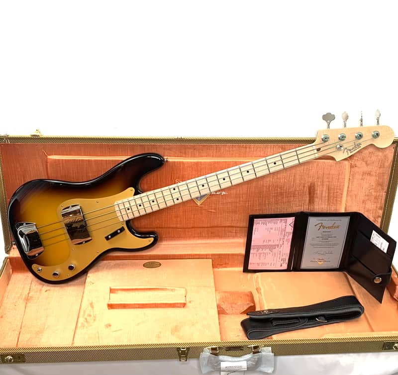 Fender Custom Shop Vintage Custom '57 Precision Bass Time Capsule Package - Wide Fade 2 Tone Sunburst image 1