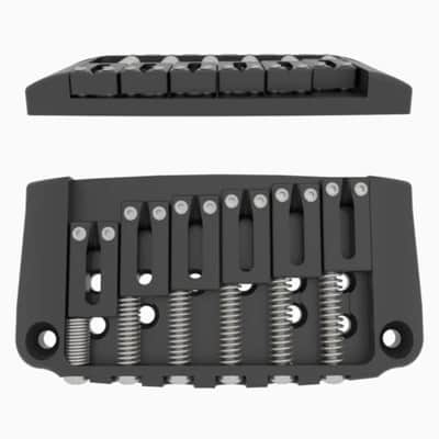 Genuine Hipshot Ibanez Gibraltar replacement Bridge 6 String Black 4IBG06B