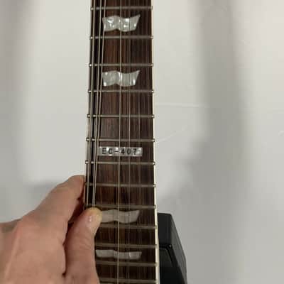 ESP LTD EC-407 with Rosewood Fretboard 2012 - 2014 Snow White Satin image 6