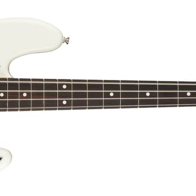 Fender American Performer Jazz Electric Bass Guitar, Rosewood Fingerboard, Arctic White image 2