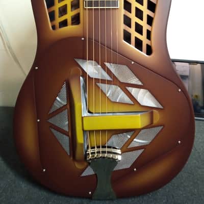 National Reso-Phonic Triolian W-Series TRICONE 2024 Walnut Burst, Steel Body - IN STOCK NOW! image 1