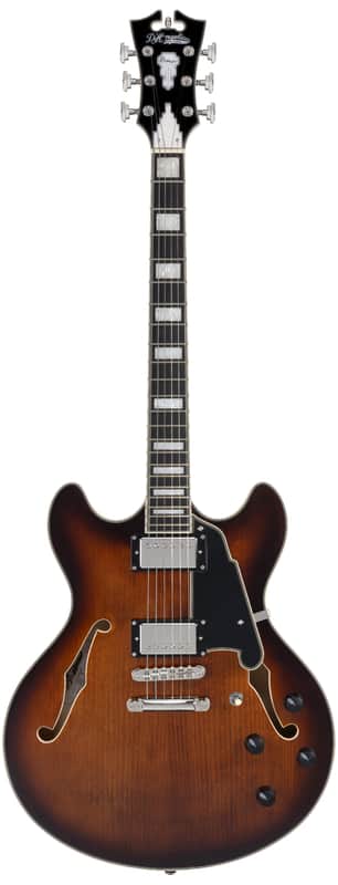 D'Angelico DAPDCBRBNS Premier DC- Brown Burst image 1