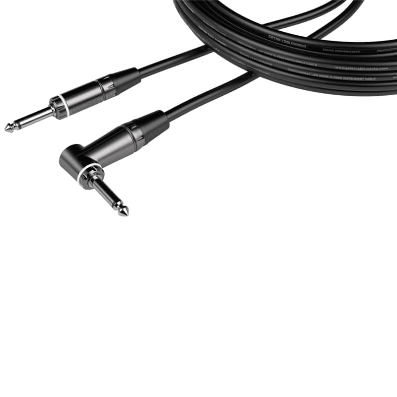 Gator Cableworks Gcwc Ins 20 Ra Cavo Strumento Jack Dritto/Angolato 6 M Serie Composer image 1