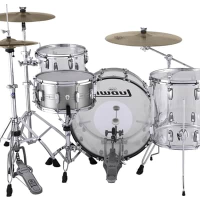 Ludwig *Pre-Order* Vistalite Clear Custom 14x24/16x16/8x12 Acrylic Kit Drums Shell Pack | Made in the USA | Special Order | Authorized Dealer image 4