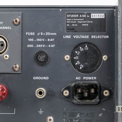 Studer A68 Stereo Power Amplifier image 7