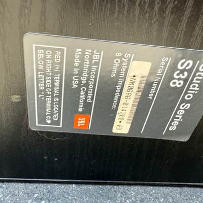 JBL Studio Series S38 Late 90's - Black image 4