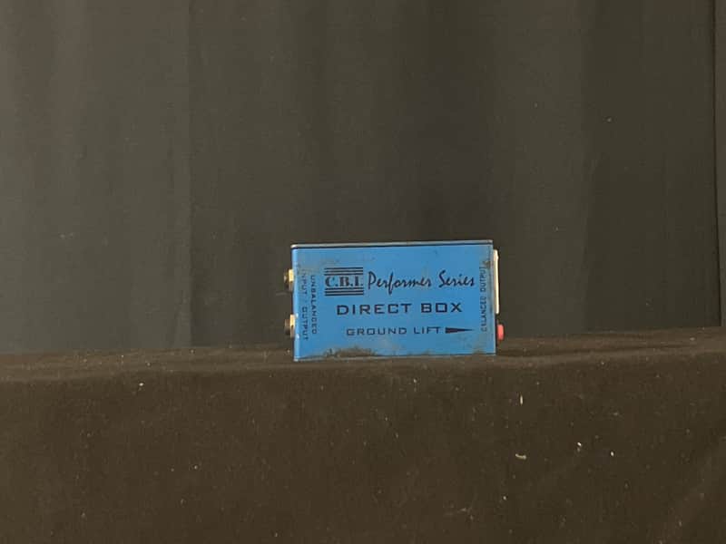 C.B.I. Cables Performer Series Direct box with Ground lift 2000's Blue image 1