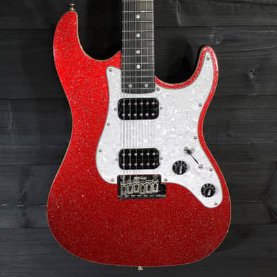 Jet JS-500 RDS Red Sparkle S-Style Deluxe Soft Case Included image 1