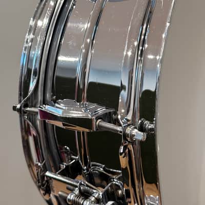 Ludwig No. 400 Super-Ludwig 5x14" 10-Lug Brass Snare Drum with Keystone Badge 1960 - 1963 - Chrome-Plated image 8