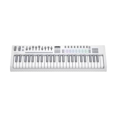 Novation Launchkey 49 MK4 MIDI Keyboard Controller - White + Decksaver Cover image 2