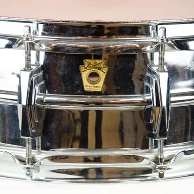 Early Pre Serial 60's Ludwig Keystone 14 x 5" Super Sensitive COB Chrome over Brass Snare Drum image 9