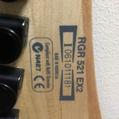Ibanez RG Series Custom Red / Black with hard case image 7