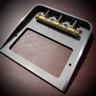 Van Dyke-Harms Telecaster Humbucker-Hybrid Bridge and Compensated Saddle Set 2023 - Stainless Steel image 2