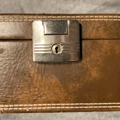 Hagstrom Guitar hard case 1970’s - Brown faux leather image 6