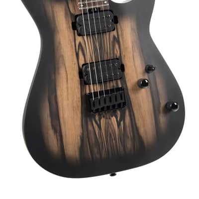 Cort KX500-NBB KX Series Pale Moon Ebony Top Roasted Maple & Walnut, 5-Ply Laminated Neck 6-String Electric Guitar image 5