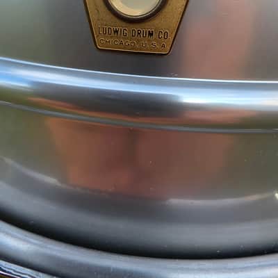 Ludwig No. 404 Acrolite 5x14" 8-Lug Aluminum Snare Drum with Keystone Badge July 1969 - Matte Aluminum image 22
