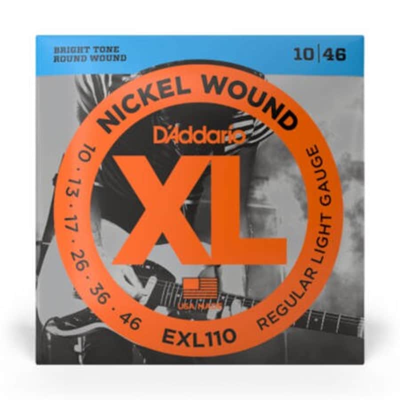 D'Addario EXL110 Nickel Wound Electric Guitar Strings, Regular Light, 10-46 image 1