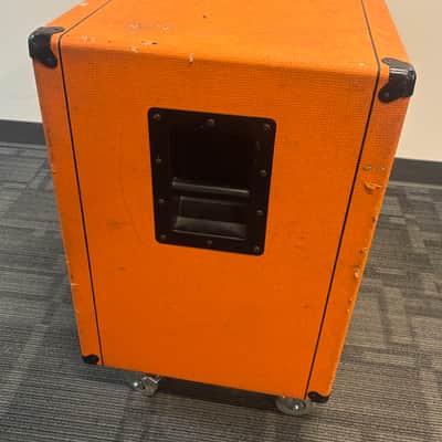 UK Orange OBC410 4x10 bass cabinet cab w/ casters image 7