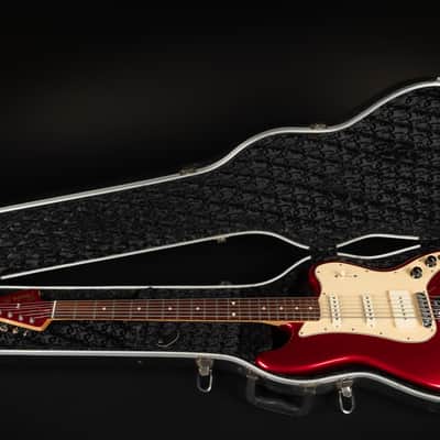 2013 Fender Pawn Shop Bass VI - Candy Apple Red | 6-String Bass Guitar Matching Headstock Baritone Short Scale | OHSC image 18