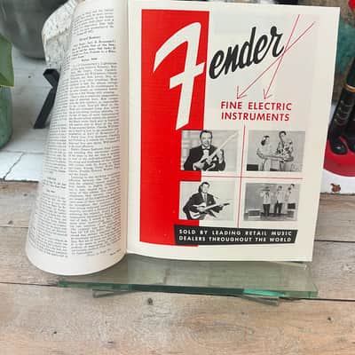 1955 Fender Catalog Pre CBS Telecaster Esquire Stratocaster Vintage Rare Case Candy image 3