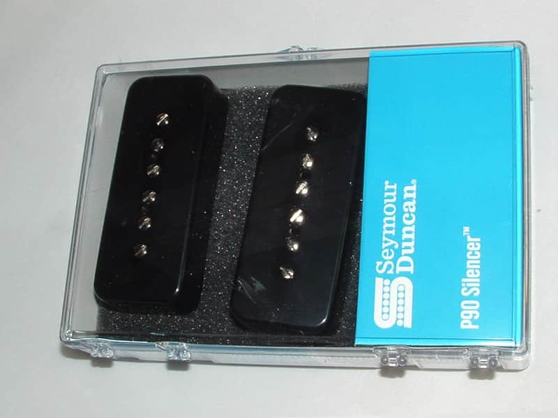 Seymour Duncan Hot P90 Silencer Soapbar Pickup Set (Black) New with Warranty image 1