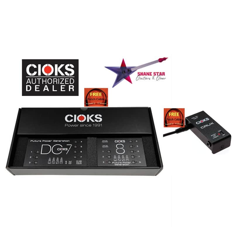 CIOKS DC7, C8E & CRUX SUPERPOWER BUNDLE⚡Power Pedals + Quad Cortex, Line 6 & Other FX Processors image 1