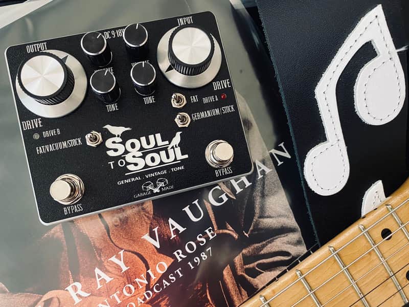 GENERAL VINTAGE TONE Soul To Soul Dual Overdrive Pedal fx SRV Tones -  GVT - black image 1