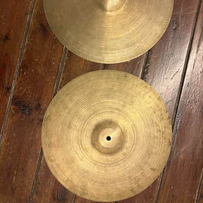 Zildjian K Istanbul HiHat 14 Old Stamp IV A 1957-58 image 6