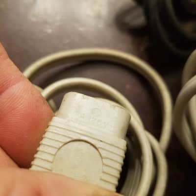 Bell & Howell ME Power Cord for 285 Filmosound Amp electric cable supply wire Original vintage 1950s - Black image 6
