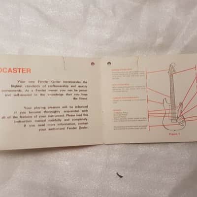 1979 Fender Stratocaster Guitar Hang Tag image 2