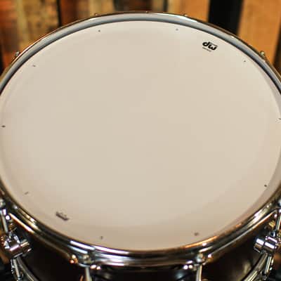 DW 6.5x14 Collector's Maple VLT Deep Cherry Satin Oil Snare Drum - SO#1318344 image 4