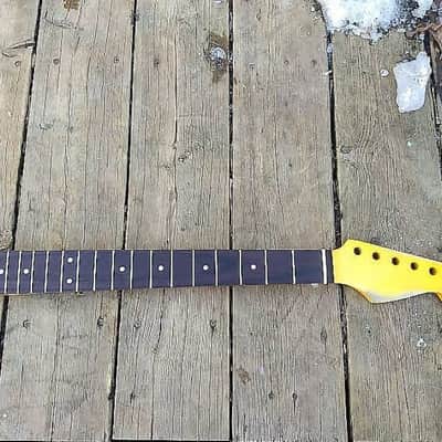 21 Fret Relic rosewood on  Maple Guitar neck nitro vintage tint St style guitar neck image 1