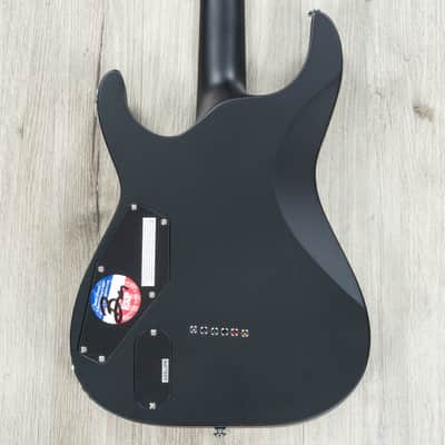 ESP LTD Deluxe MH-1000NT BB Guitar, Macassar Ebony, Fishman Fluence Modern, Black Satin Bold Binding image 4