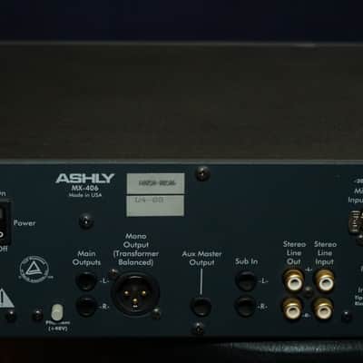 Ashly MX-406 Six Channel Stereo Mic Line Mixer Rack Mount MX406 image 4