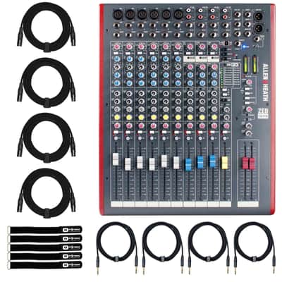 Allen & Heath ZED-12FX Multipurpose FX PA Live Mixer w Effects & Cables image 1