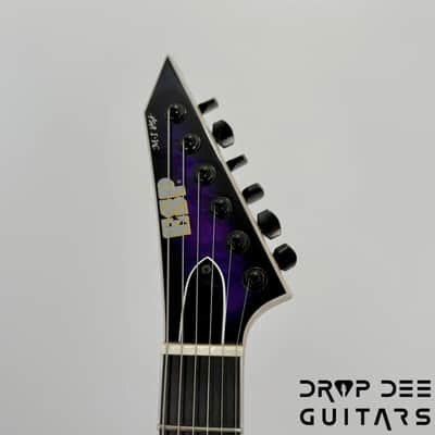 ESP USA M-I NTB NT Electric Guitar w/ Case - Dark Purple Sunburst image 11