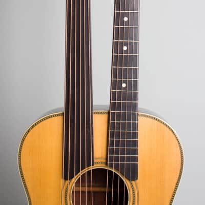 Supertone #12E 650 1/4 Harp Guitar, most likely made by Harmony,  c. 1918, original canvas soft shell case. image 8