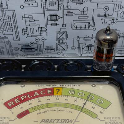 RCA 5687 Black Plate Matched Quad - 1960s NOS | Audio Driver image 17